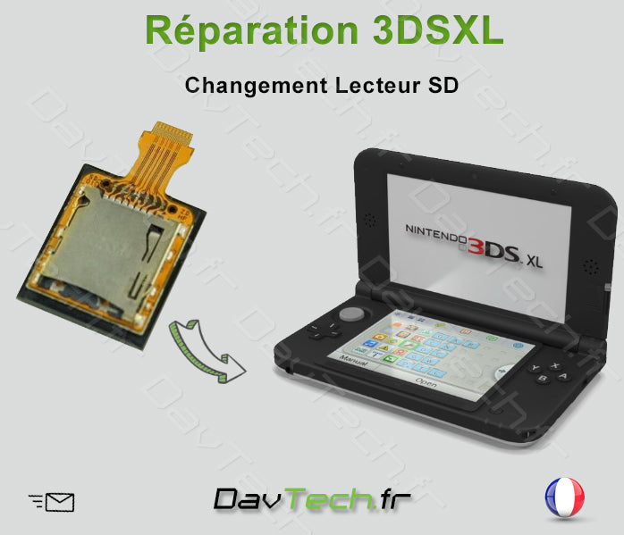 Forfait réparation Lecteur carte SD 3DS XL