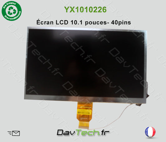 ♻️RéEmploi- YX1010226 écran afficheur LCD 10.1 pouces 40pins