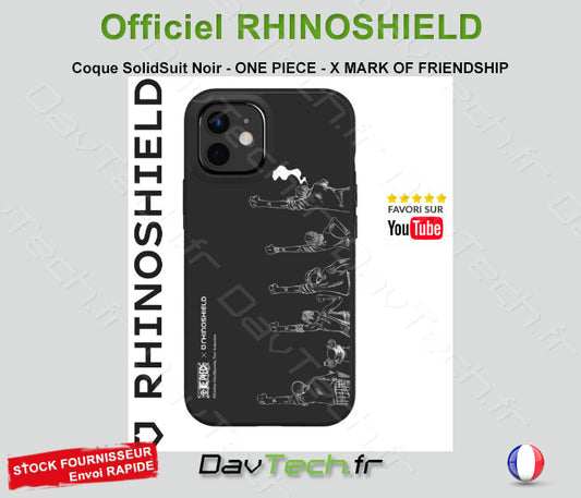 COQUE SOLIDSUIT POUR APPLE IPHONE 14 - NOIR - ONE PIECE - X MARK OF FRIENDSHIP - RHINOSHIELD