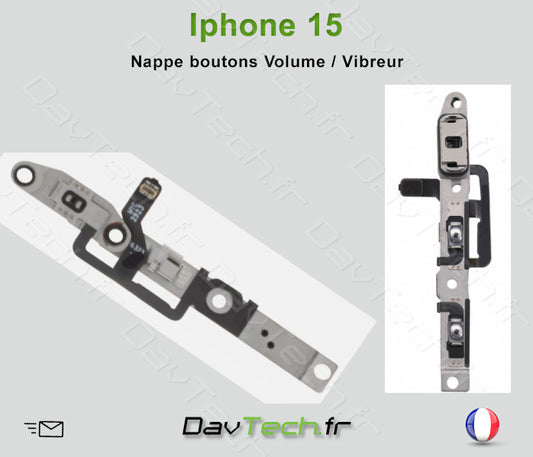 Module nappe bouton volume pour Apple iPhone 15