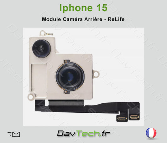 Module Nappe Caméras Arrières pour Apple iPhone 15 - ORIGINAL - Reconditionné