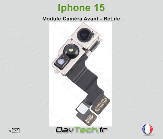 Module Nappe Caméras Avant pour Apple iPhone 15 - ORIGINAL - Reconditionné