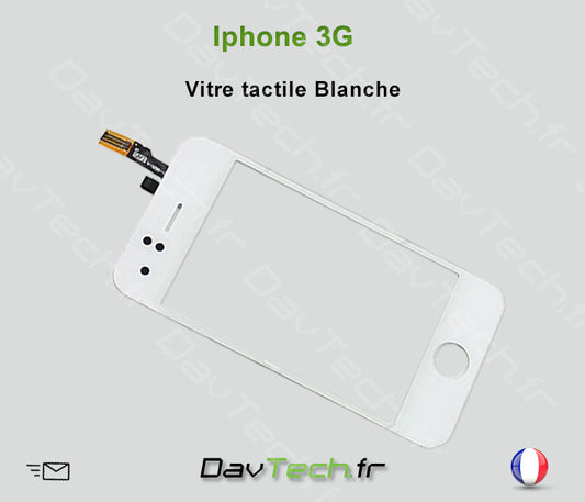 Vitre tactile Blanche pour iPhone 3G