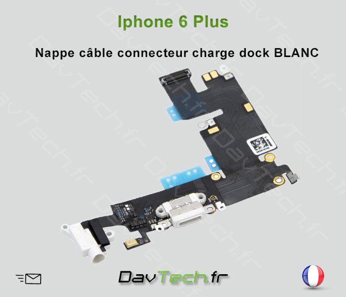 Nappe câble connecteur charge dock BLANC pour iPhone 6 Plus