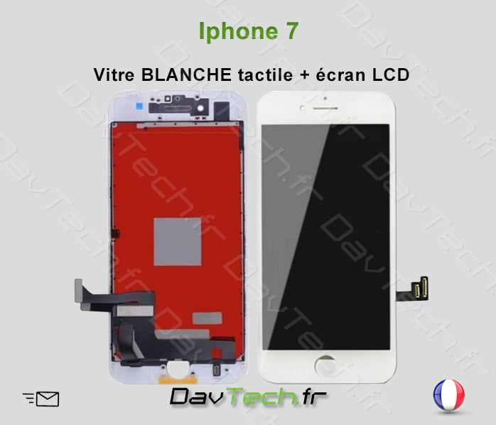 Vitre tactile + écran LCD pour iPhone 7 Plus Blanc