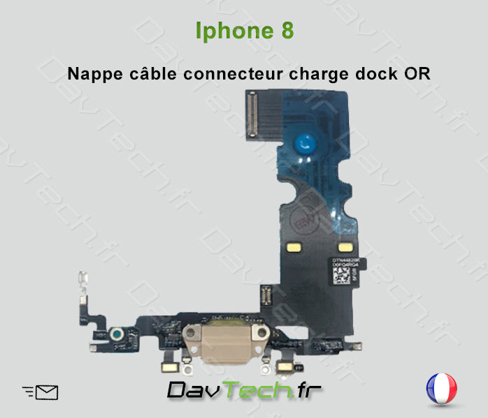 Nappe câble connecteur charge dock OR pour iPhone 8