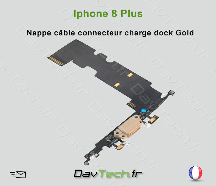 Nappe câble connecteur charge dock OR pour iPhone 8+