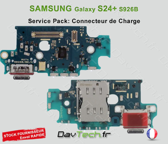 Connecteur de Charge Micro Galaxy S24+ (S926B) Service Pack