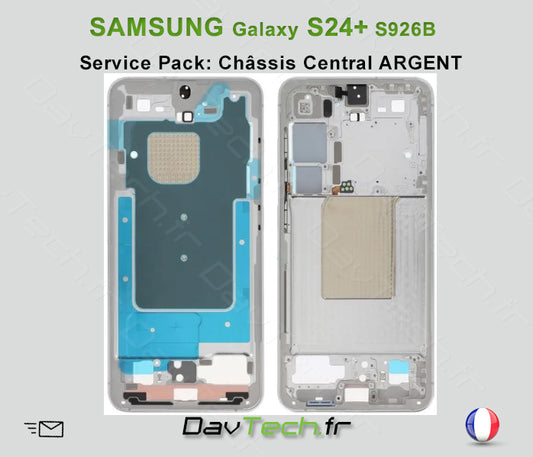 Châssis Central ARGENT Galaxy S24+ (S926B) Service Pack