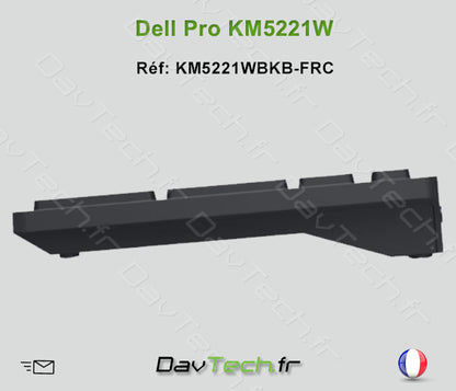 Combo Clavier Souris Dell Pro KM5221W- Stock Fournisseur Français