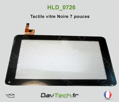 Vitre Noire Écran Tactile 7" HLD-0726N