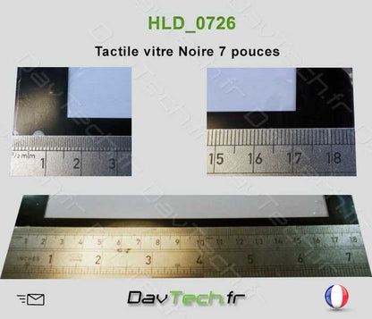 Vitre Noire Écran Tactile 7" HLD-0726N